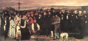  burial works - A Burial at Ornans Realist Realism painter Gustave Courbet
